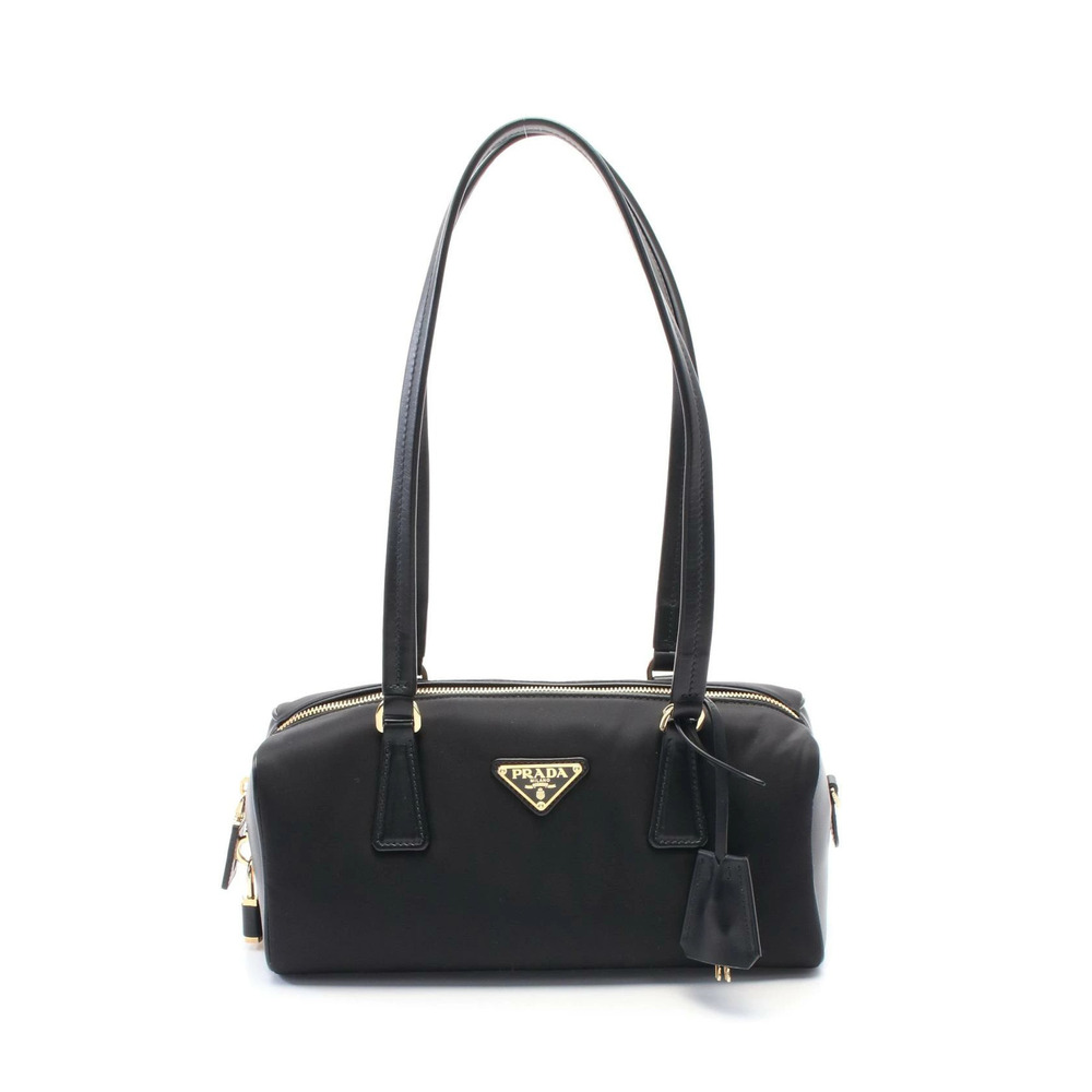 Prada Re Leather 2Way Shoulder Bag Black